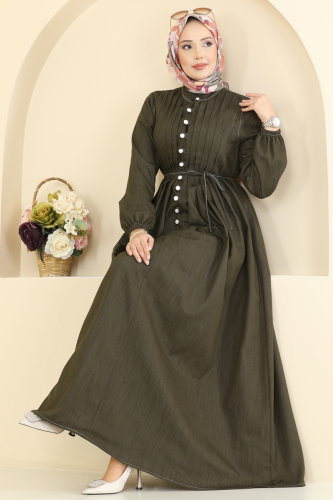 Z.N.E. - الفستان اخضر عفني 111ZNE1011