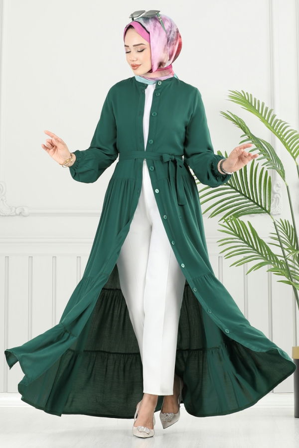 Modaselvim NET 20%+20% DISCOUNT IN THE CARD Dress 1124BG354 Emerald