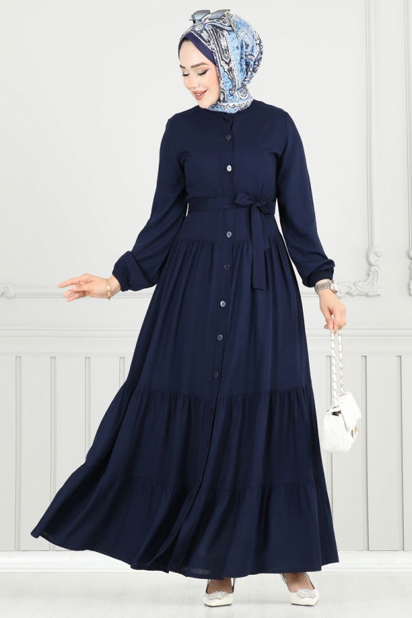 Modaselvim NET 20%+20% DISCOUNT IN THE CARD Dress 1124BG354 Navy Blue