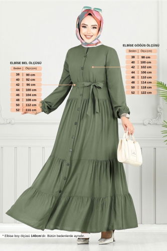 MRV B.G.S. - Dress 1124BGS895-M Khaki