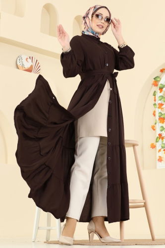 E.R.K. - Dress 1124ERK1158 Brown