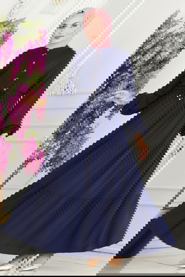 Modaselvim NET 20%+20% DISCOUNT IN THE CARD Dress 1126BG354 Navy Blue