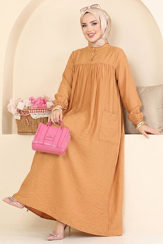 moda selvim الفستان لاتيه 112NZRK1200 - Thumbnail