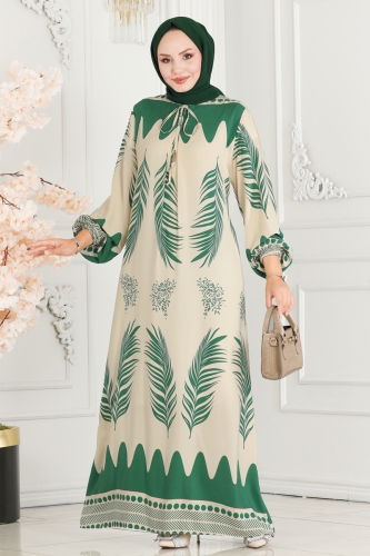 B.G.S. - Dress 1136BG354 Almond Green