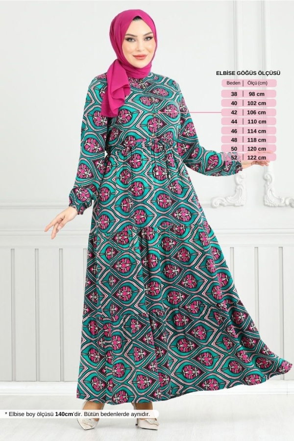 Modaselvim A FEAST OF DEALS Dress 1137BGS895-M Petroleum