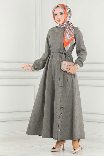 moda selvim Dress 113DVL817 Vision - Thumbnail