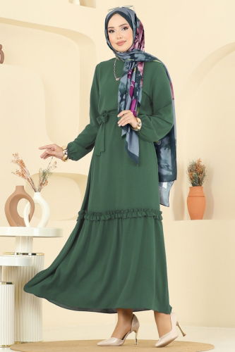 E.R.K. - Dress 1165ERK1158 Almond Green