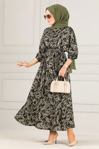 M.R.T. - Dress 121MRT754 Pattern 1 Black