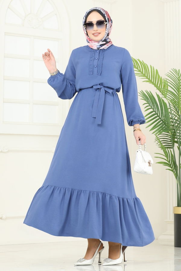Modaselvim NET 20%+20% DISCOUNT IN THE CARD Dress 1259BM387 Indigo