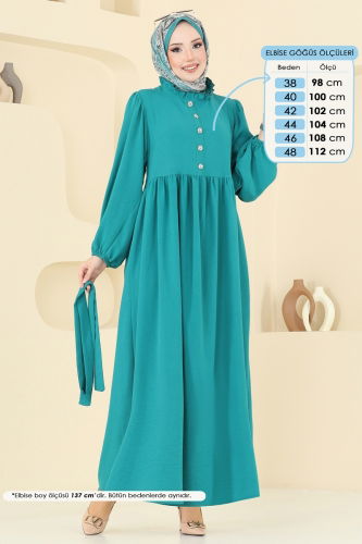 B.M.R. - Dress 1260BM387 Light Petroleum