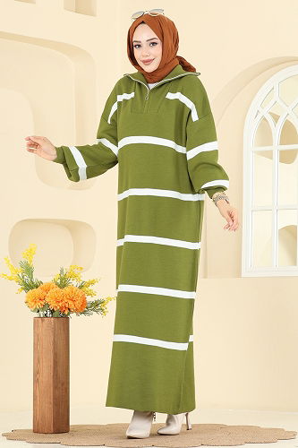 moda selvim Dress 1298TPK1167 Acid - Thumbnail