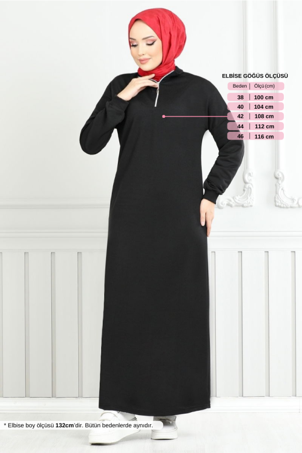 Modaselvim خصم صافٍ20%+20% في سلة التسوق الفستان أسود 13366ETT902-M