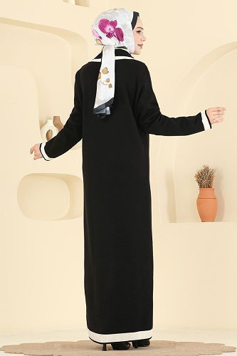 moda selvim الفستان أسود 1356MT581 - Thumbnail