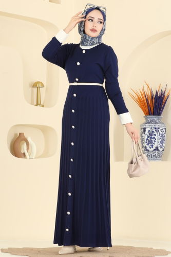 M.T. - Dress 1357MT581 Navy Blue