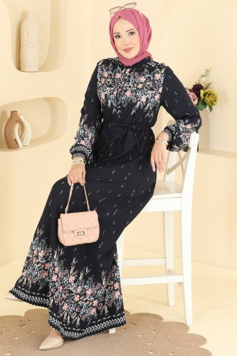 N.Z.R.K. - Dress 147NZRK1200 Navy Blue