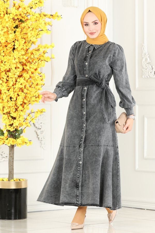 Modaselvim SUAL Dress 1501MGZ859 Anthracite