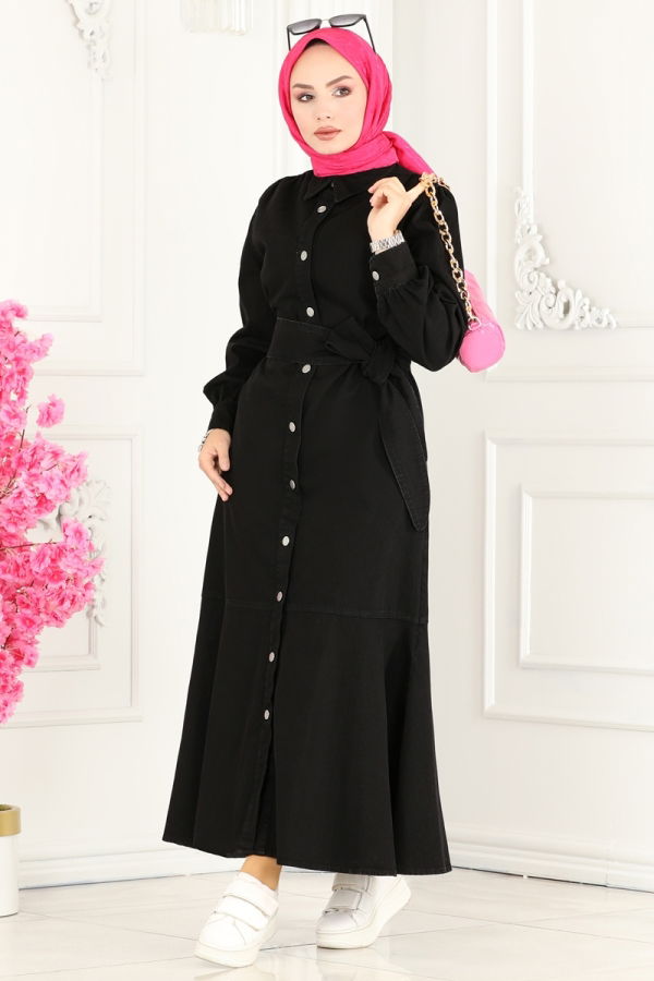 Modaselvim SUAL Dress 1501MGZ859 Black