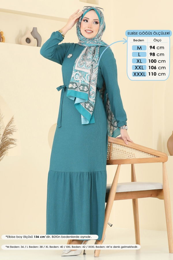 Modaselvim خصم صافٍ20%+20% في سلة التسوق الفستان بترولي 1510UZ662