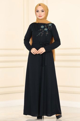 U.K.B. - Dress 1527UKB139 Navy Blue