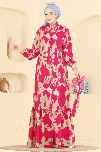 moda selvim Dress 155NZRK1200 Pattern 1 - Thumbnail