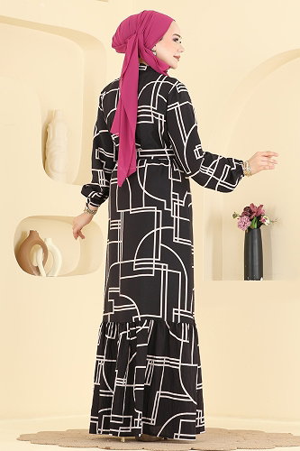 moda selvim Dress 155NZRK1200 Pattern 3 - Thumbnail