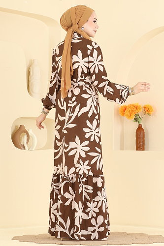 moda selvim الفستان النمط5 155NZRK1200 - Thumbnail