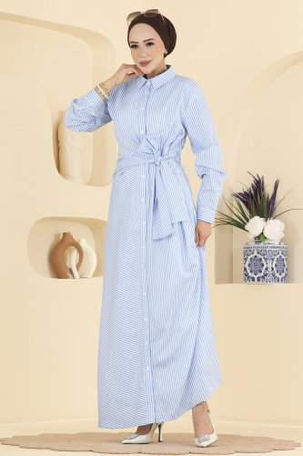 N.W.L. - Dress 15716NWL209 Baby Blue