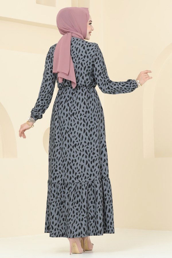 Dress 158BO429 Pattern2 Anthracite - 4