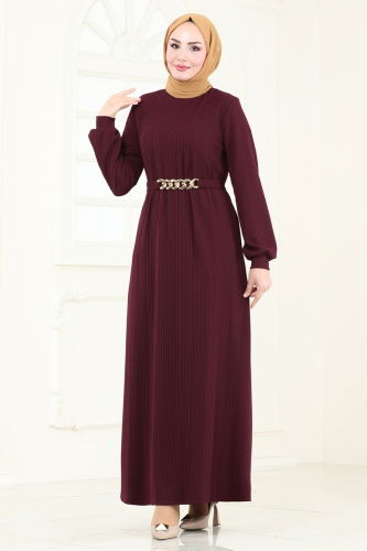 B.O. - Dress 160BO429 Burgundy