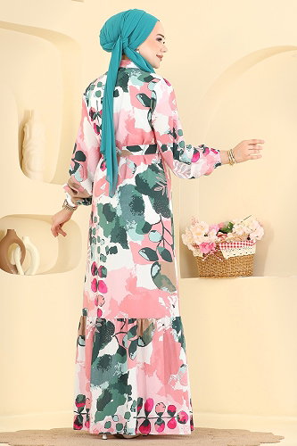moda selvim الفستان زهر 160NZRK1200 - Thumbnail