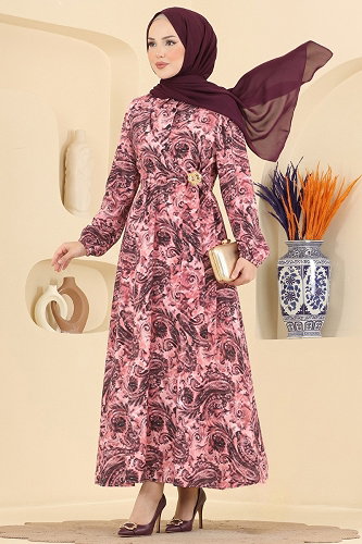 moda selvim الفستان زهر 164NZRK1200 - Thumbnail