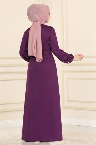 moda selvim 1670SH396 بنفسجي - Thumbnail