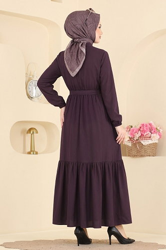 moda selvim الفستان توتي 168NZRK1200 - Thumbnail