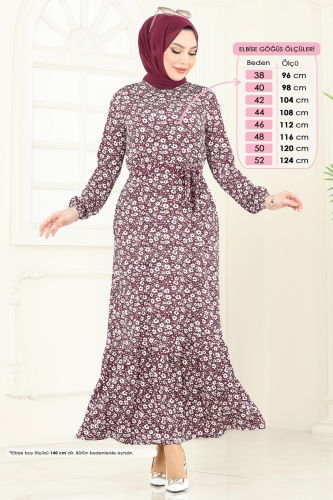 B.O. - Dress 170BO429 Burgundy