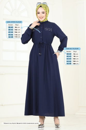 M.S.M - Dress 1713MSM187 Navy Blue