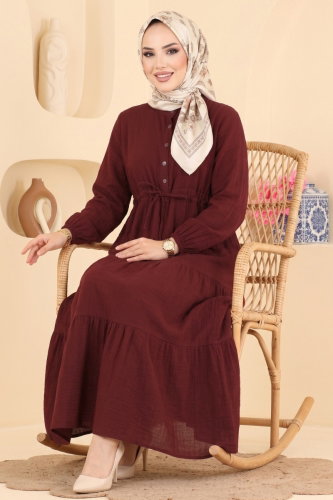 N.Z.R.K. - Dress 172NZRK1200 Burgundy