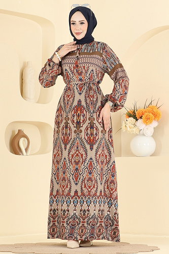 moda selvim Dress 186NZRK1200 Vision - Thumbnail