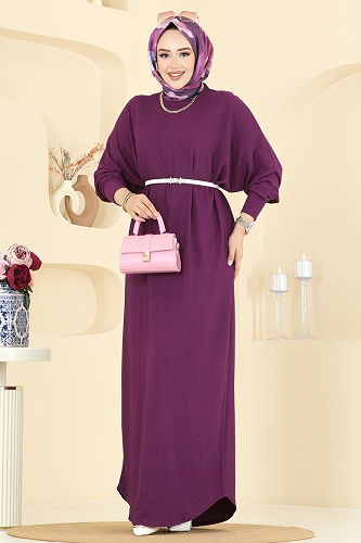 moda selvim الفستان توتي 2000ERK1158 - Thumbnail