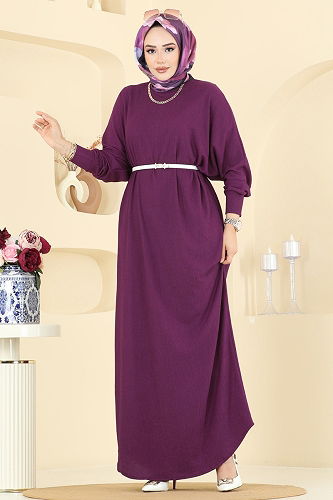 moda selvim الفستان توتي 2000ERK1158 - Thumbnail