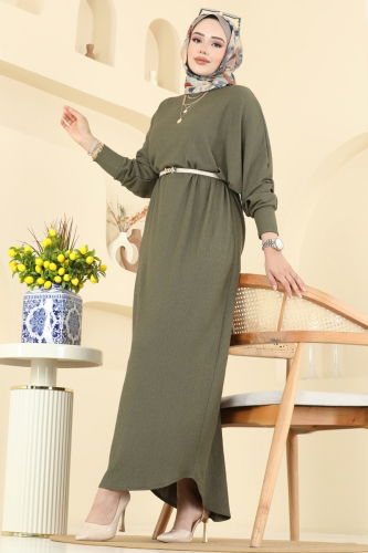 E.R.K. - Dress 2000ERK1158 Khaki