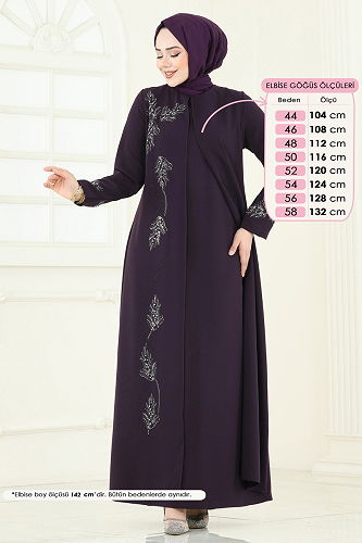 moda selvim الفستان توتي 2005OZT1013 - Thumbnail