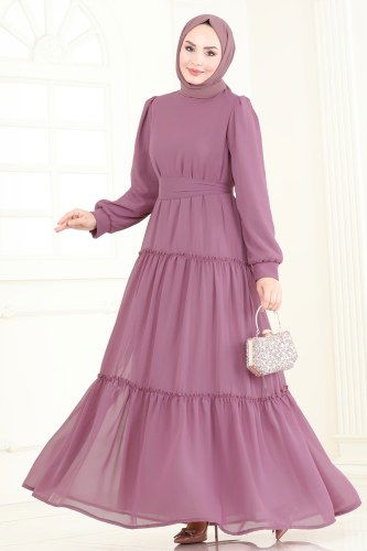 M.E.Y. - Dress 2016MEY846 Dark Lilac