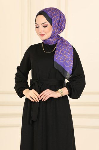 moda selvim Dress 2018MRT754 Black - Thumbnail