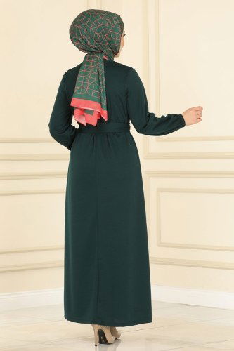 moda selvim Dress 2018MRT754 Emerald - Thumbnail