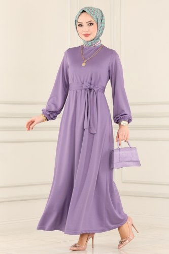 moda selvim Dress 2018MRT754 Lilac - Thumbnail