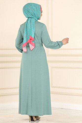 moda selvim Dress 2018MRT754 Mint - Thumbnail