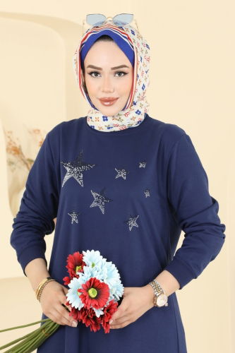 O.Z.N. - Dress 201OZN1046 Navy Blue