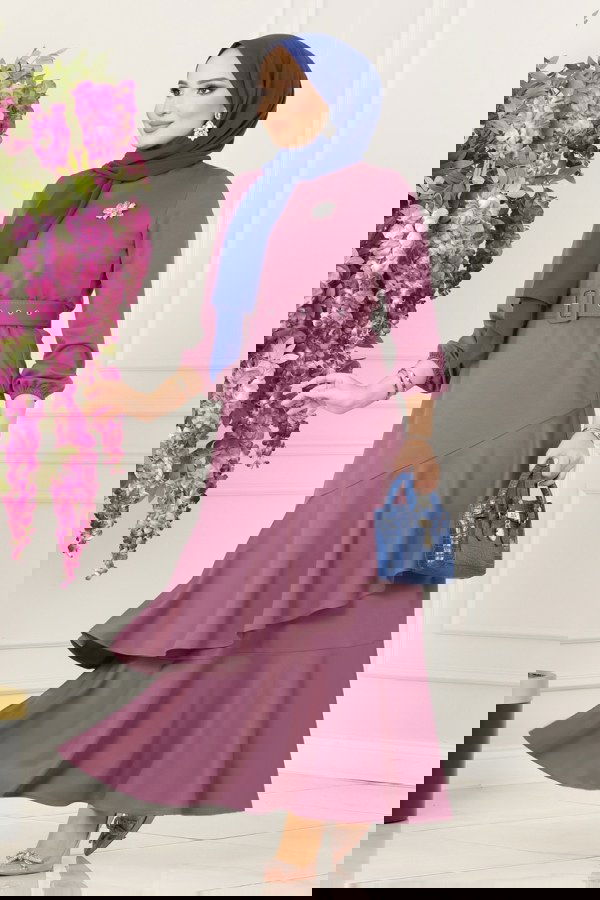 Modaselvim NET 20%+20% DISCOUNT IN THE CARD DRESS 2020KTR750 Rose Dried