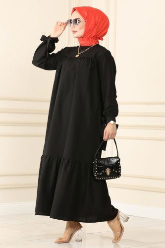 K.T.R. - 2022KTR754 اسود فستان