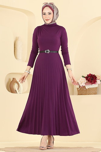 moda selvim الفستان توتي 2025MP806 - Thumbnail